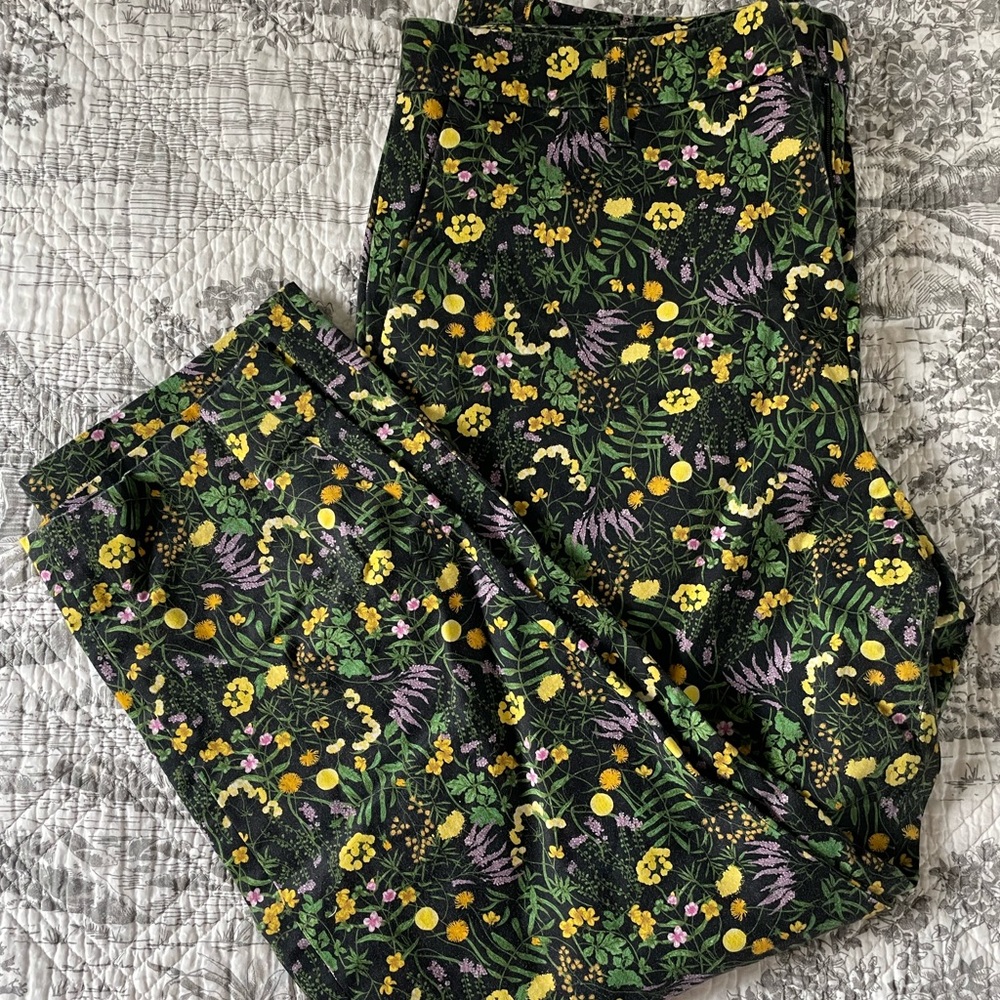 WILDFANG floral crop pants